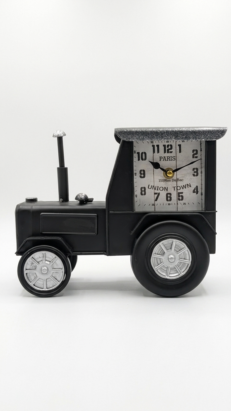Vintage Tractor Metal Clock - Image 3