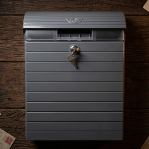Nordic Slatted Modern Wall-Mounted Letterbox
