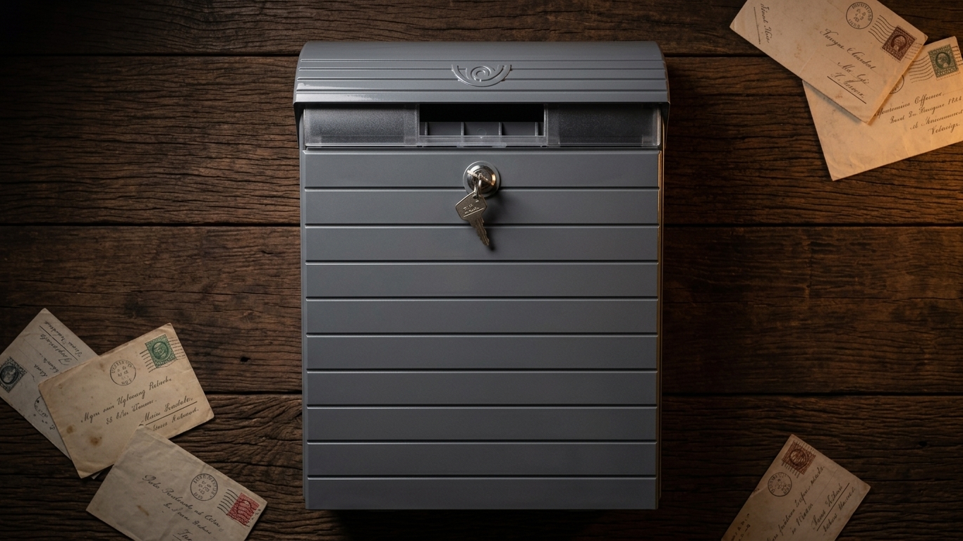 Nordic Slatted Modern Wall-Mounted Letterbox