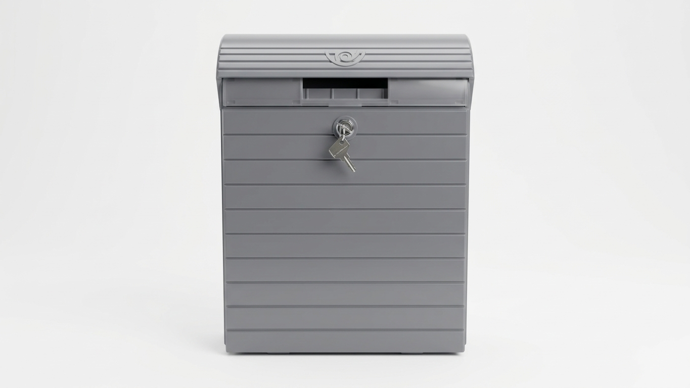 Nordic Slatted Modern Wall-Mounted Letterbox - Image 2