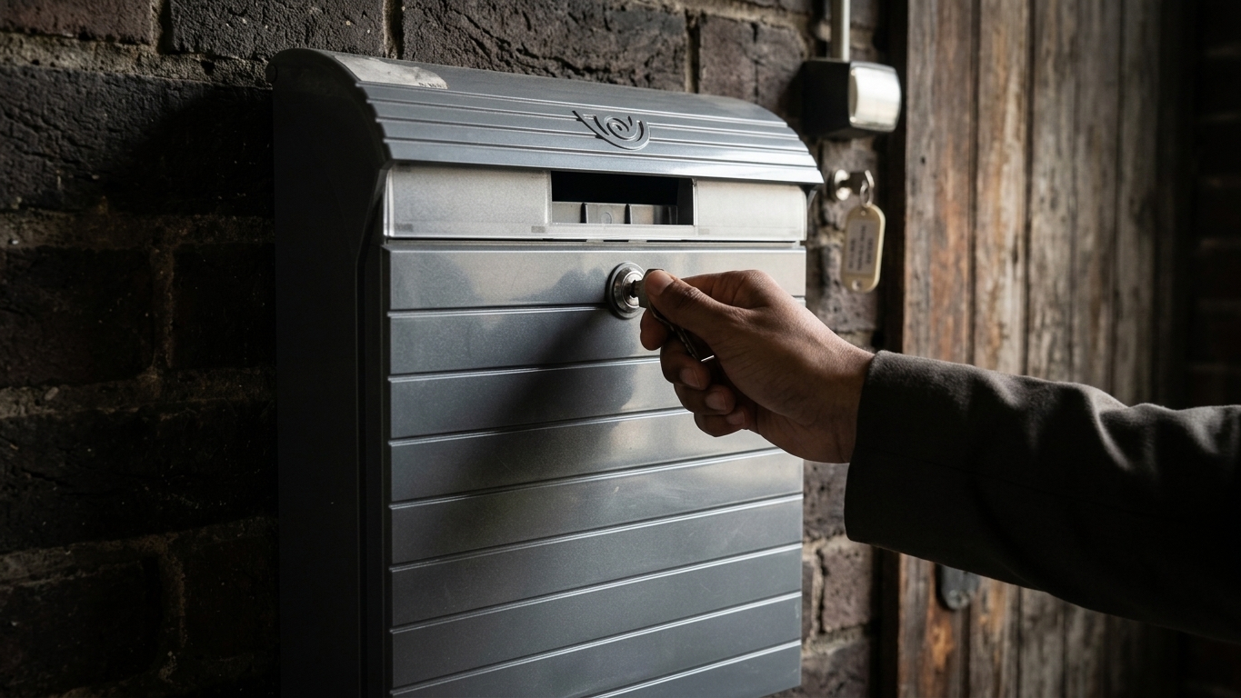Nordic Slatted Modern Wall-Mounted Letterbox - Image 5