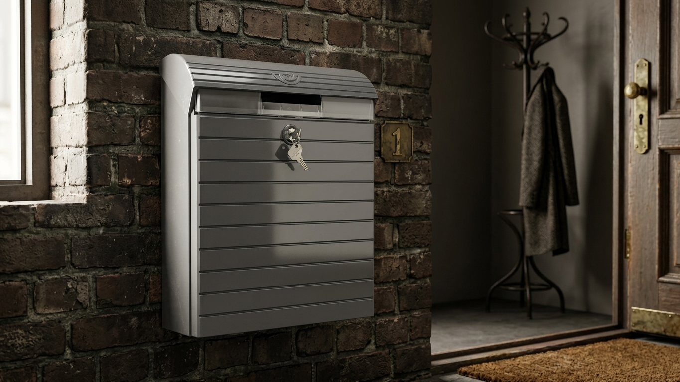 Nordic Slatted Modern Wall-Mounted Letterbox - Image 4