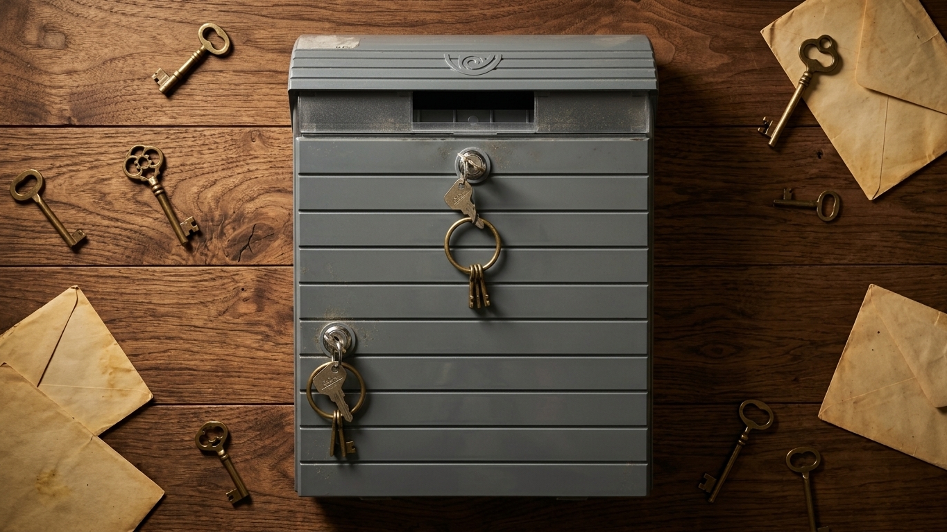 Nordic Slatted Modern Wall-Mounted Letterbox - Image 3