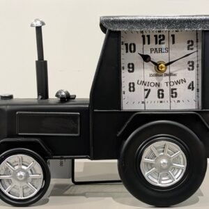 Vintage Tractor Metal Clock