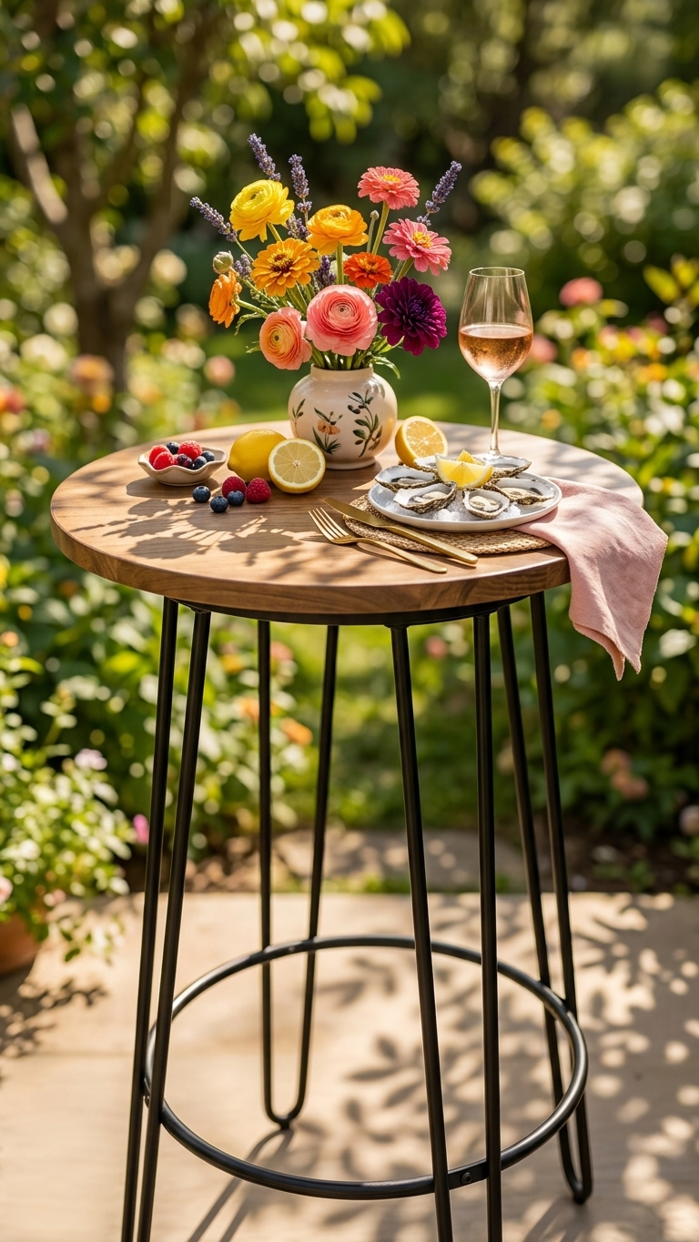 Oslo Hairpin Counter Accent Table - Image 4