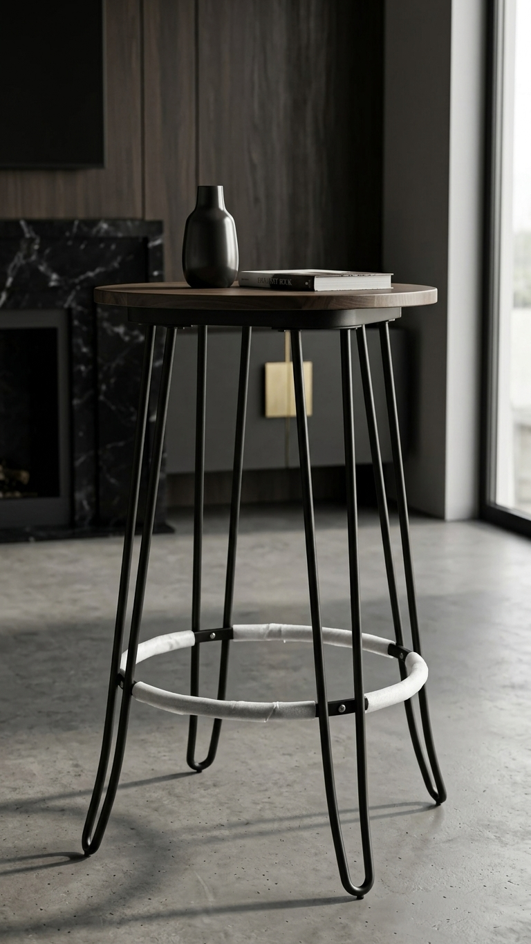 Oslo Hairpin Counter Accent Table - Image 2