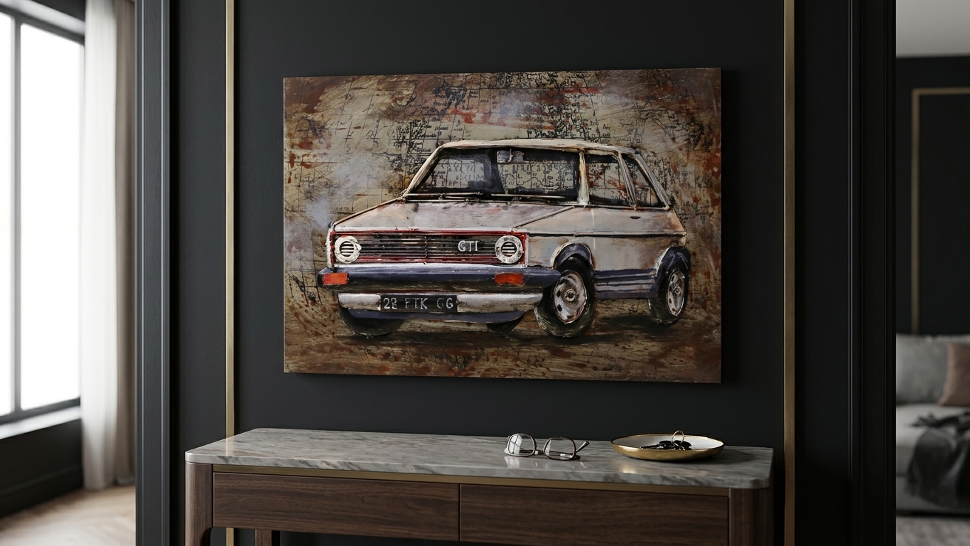 Mk1 GTI Vintage 3D Metal Wall Art - Image 5