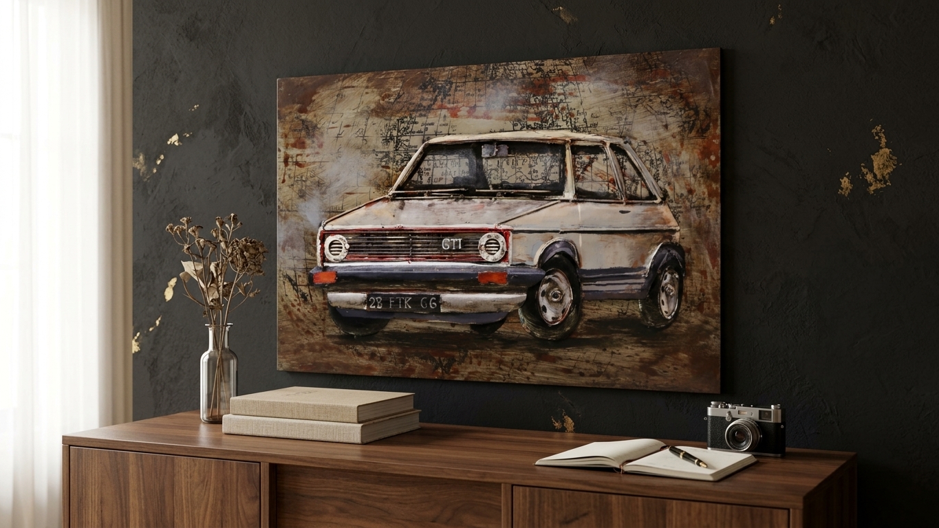 Mk1 GTI Vintage 3D Metal Wall Art - Image 6