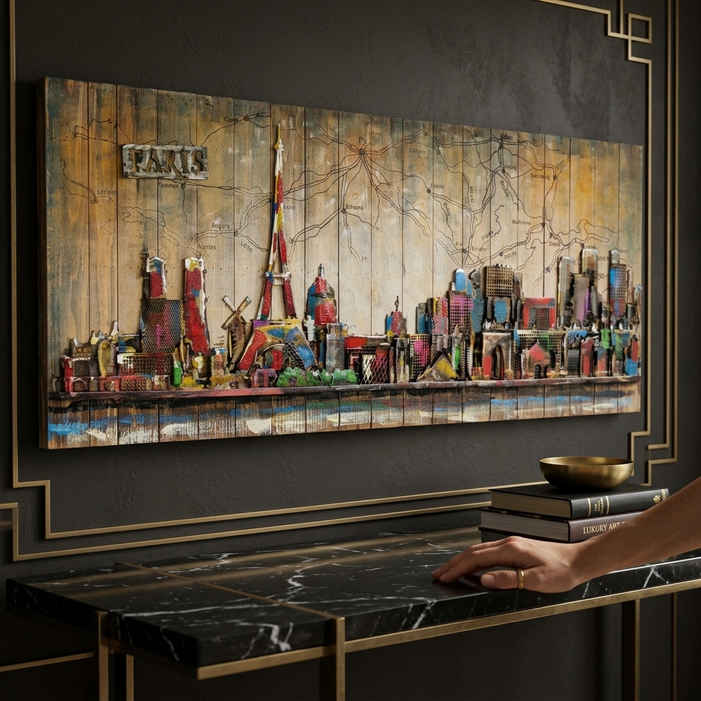 Parisian Skyline 3D Metal Wall Art - Image 4